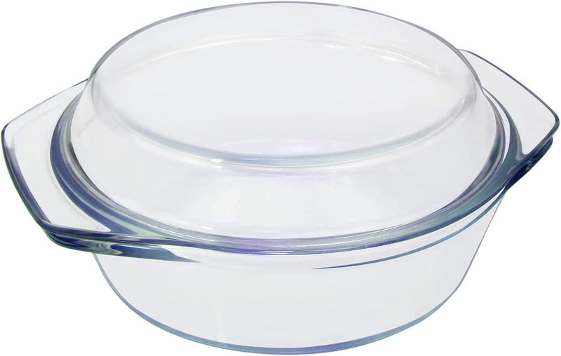 Glas Auflaufform mit Deckel, 1L 15cm Kleine Auflaufformen mit Deckel Ofenfest, Mikrowellengeschirr m