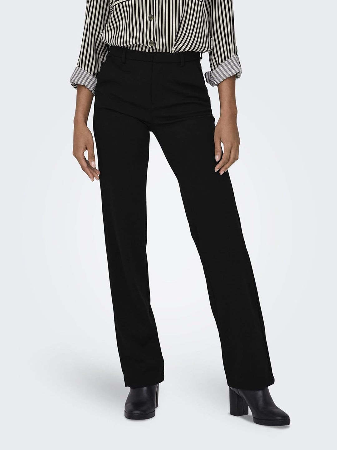 ONLY Female Hose ONLRAFFY-YO Gerade geschnitten Hose XS / 34L Schwarz, XS / 34L Schwarz