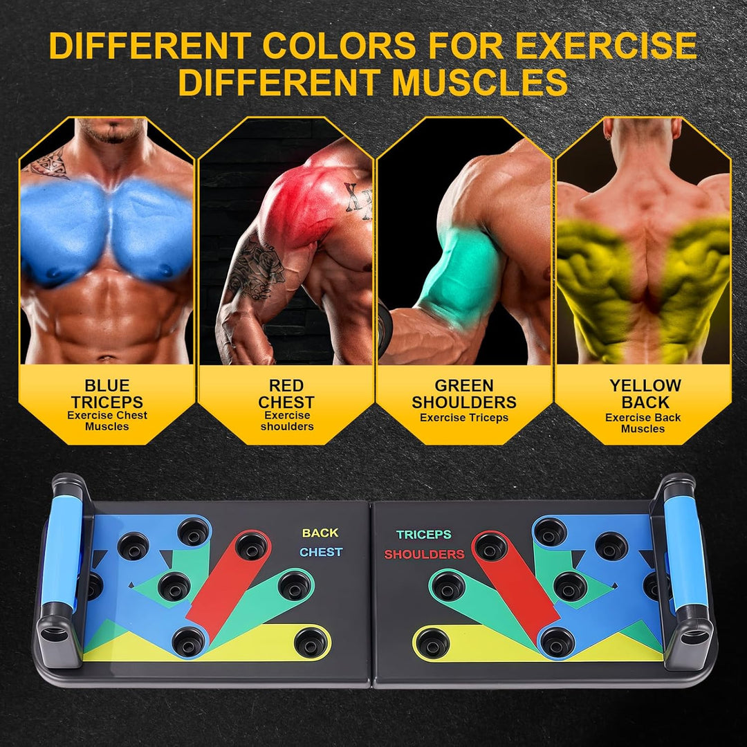 flintronic Liegestützgriffe Liegestütze Brett, Faltbare Tragbare Pushup Ständer, Multifunktions Elit