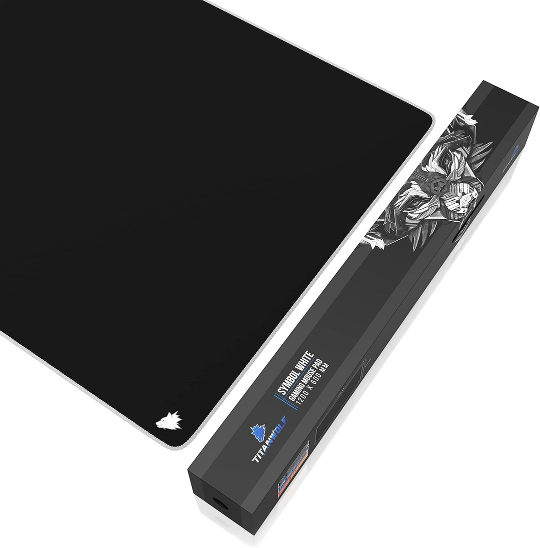 CSL - Übergrösse Mauspad Gaming Titanwolf 1200x600mm - XXXL Mousepad gross - Tischunterlage Large Si