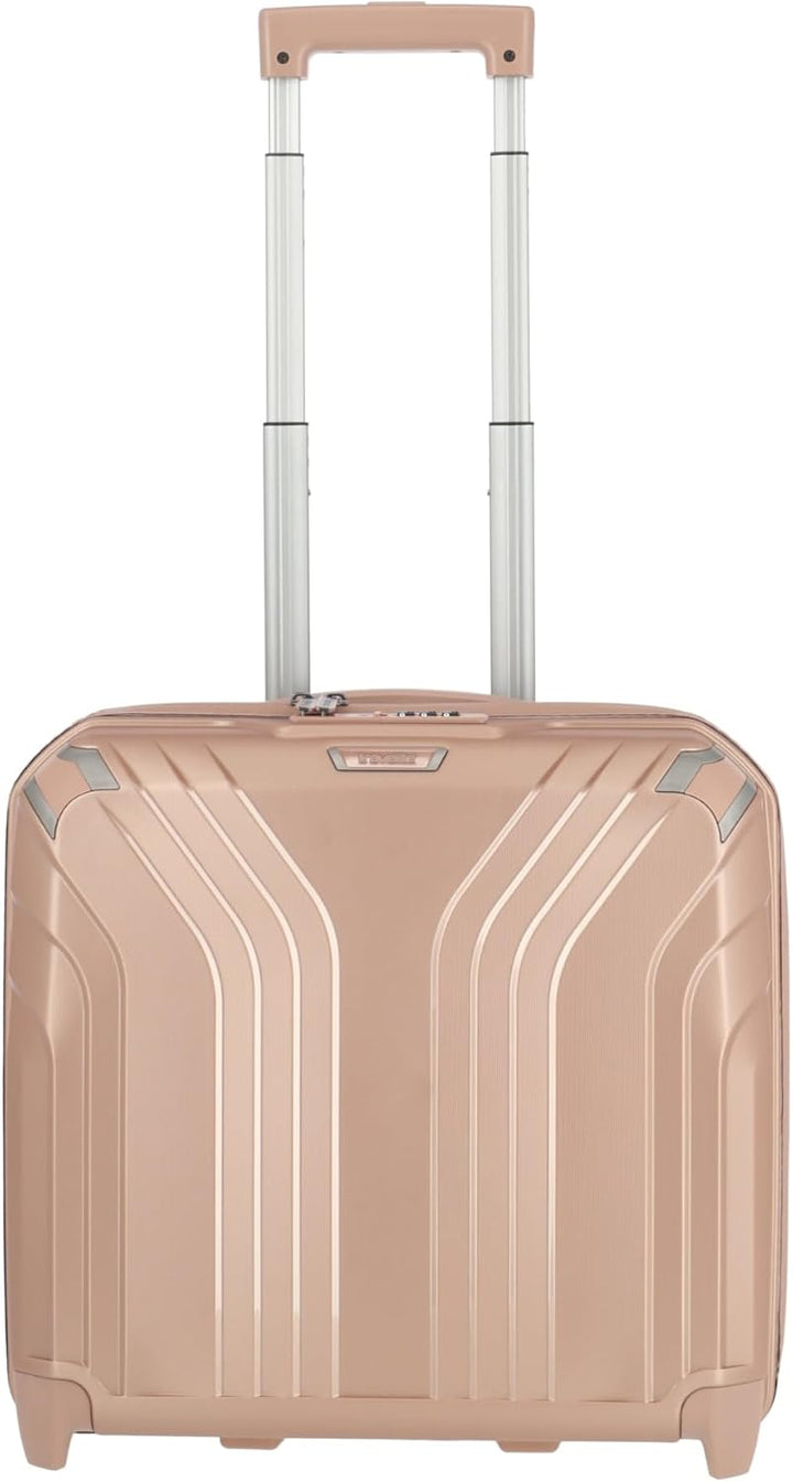 Travelite 2-Rad Handgepäck Laptop Trolley Hartschale mit recyceltem Innenfutter, Gepäck Serie ELVAA: