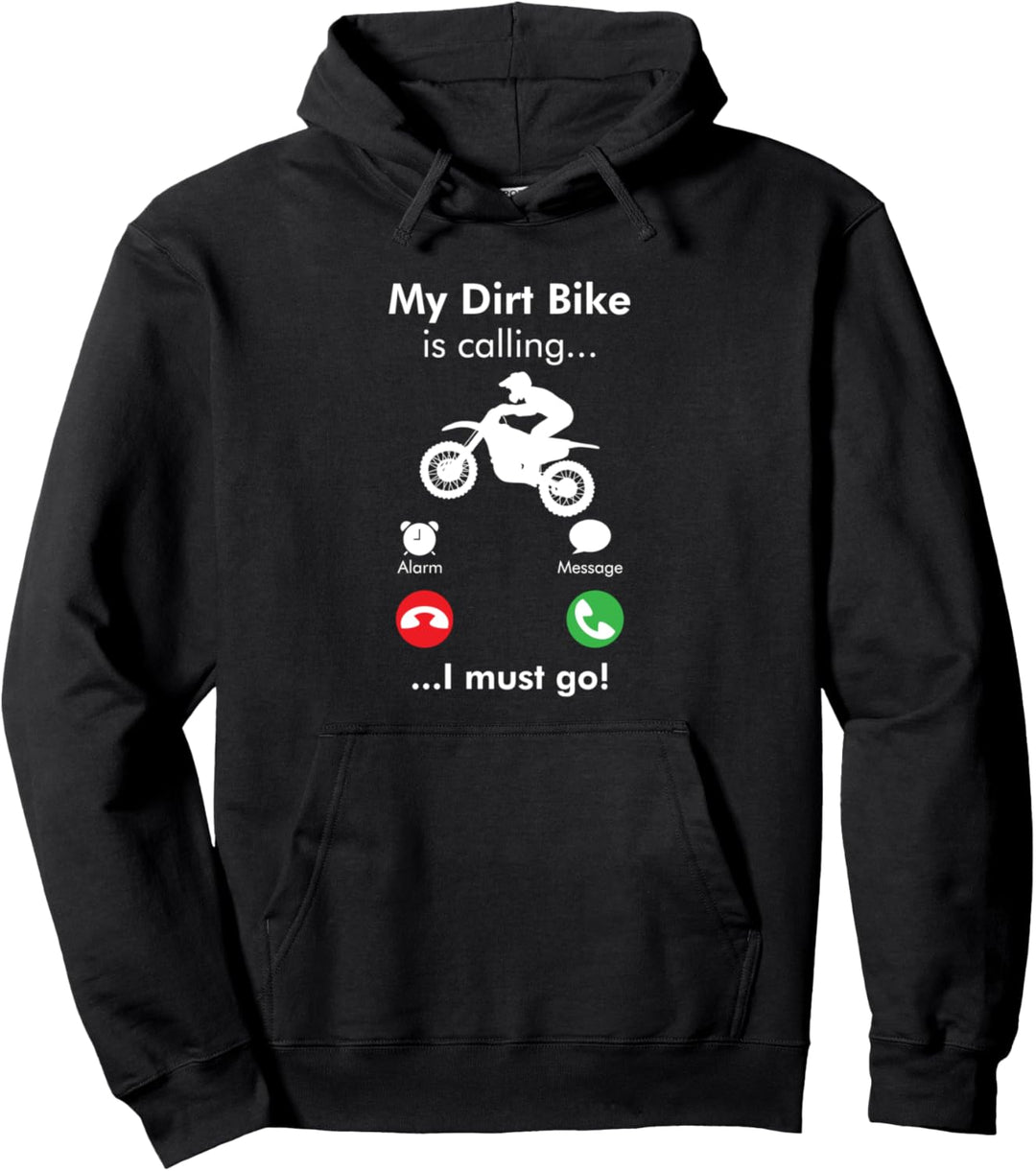 Mein Dirtbike ruft ich muss gehen - Motocross Pullover Hoodie