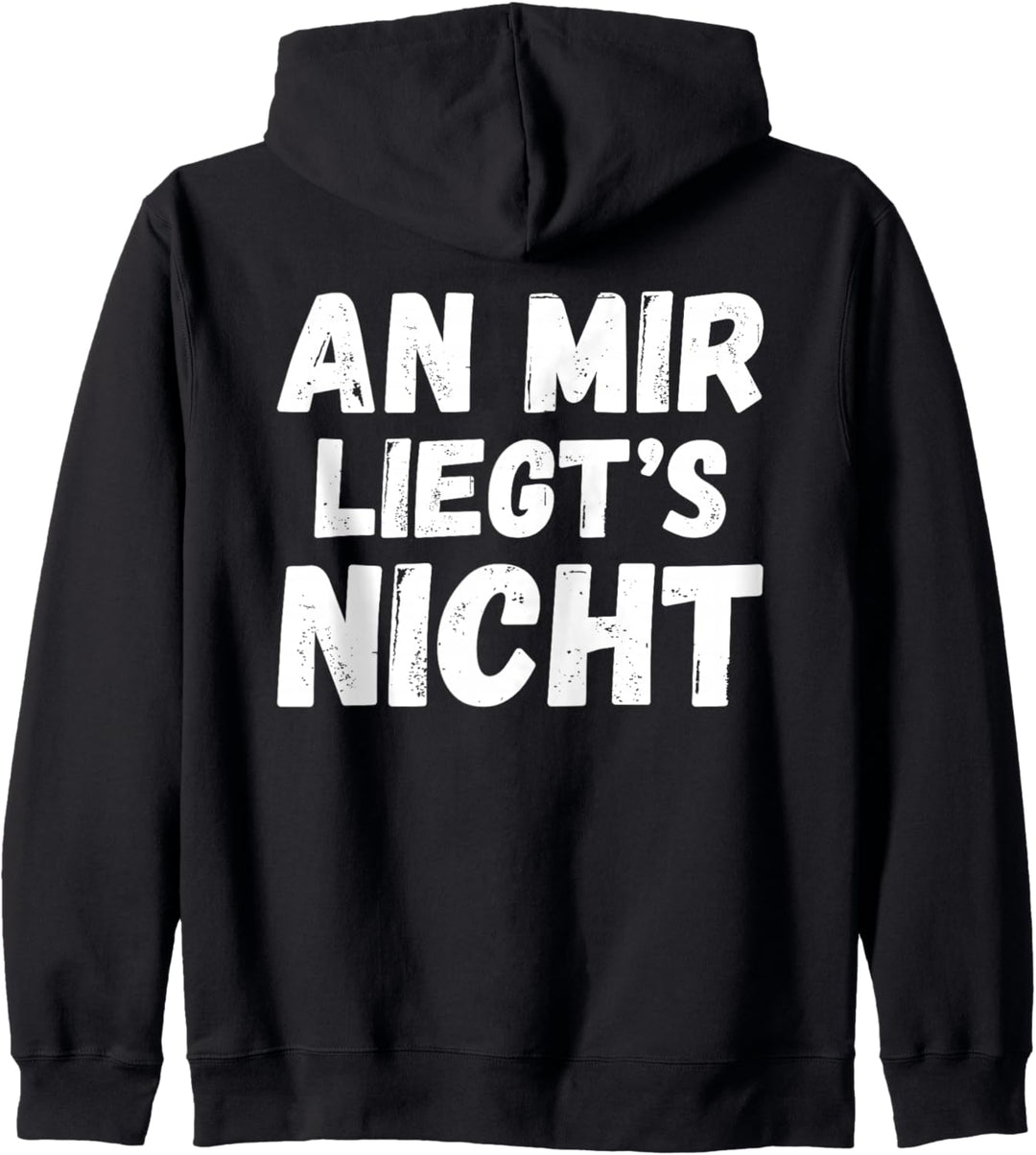 Backprint An mir liegts nicht Sündenbock Kapuzenjacke
