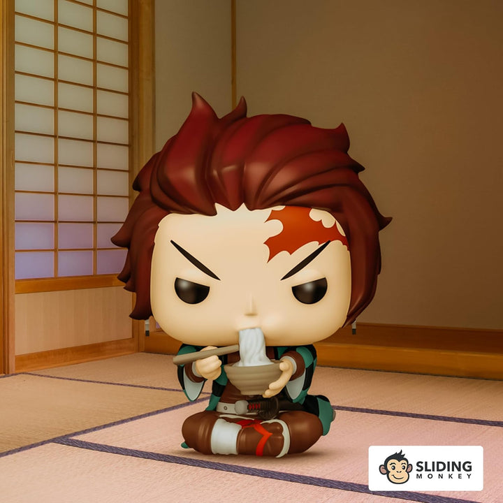 Funko Pop! Animation: Demon Slayer - Tanjiro mit Noodles - Vinyl-Sammelfigur - Geschenkidee - Offizi