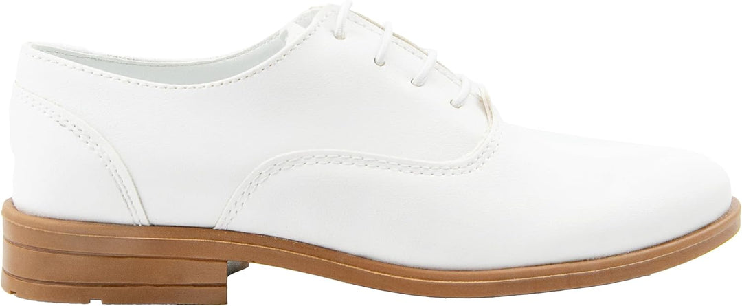 Derby-Schnürschuhe für Jungen – Kommunion, Hochzeit, Abschlussball, formelle Schuhe Weiss 26 EU, Wei
