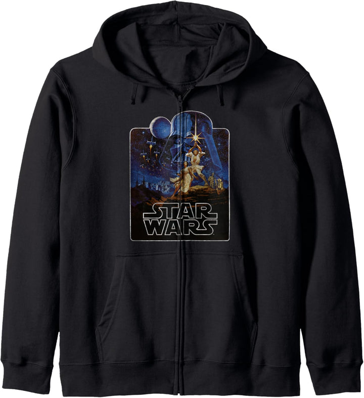 Star Wars Epic Classic New Hope Vintage Poster Badge Kapuzenjacke