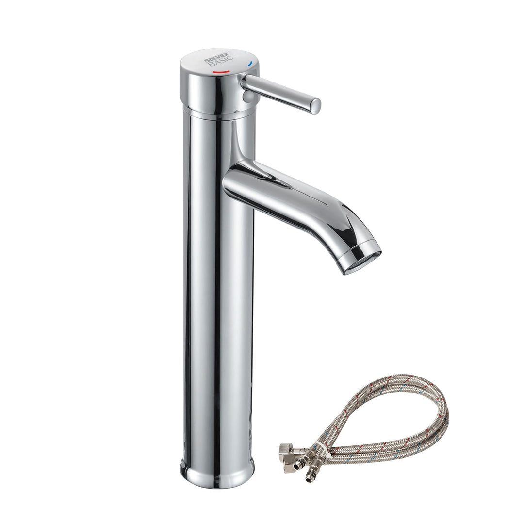 SOLVEX Waschbecken Armaturen, Wasserhahn Bad, Edelstahl Waschtischarmatur, Mischbatterie Waschbecken