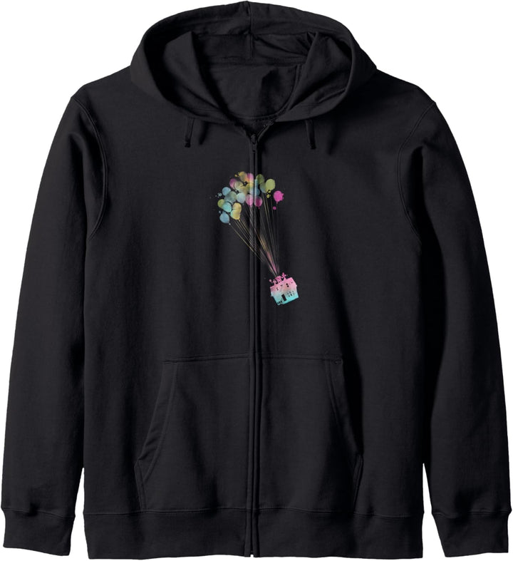 Disney Pixar Up Water Color House Balloons Kapuzenjacke