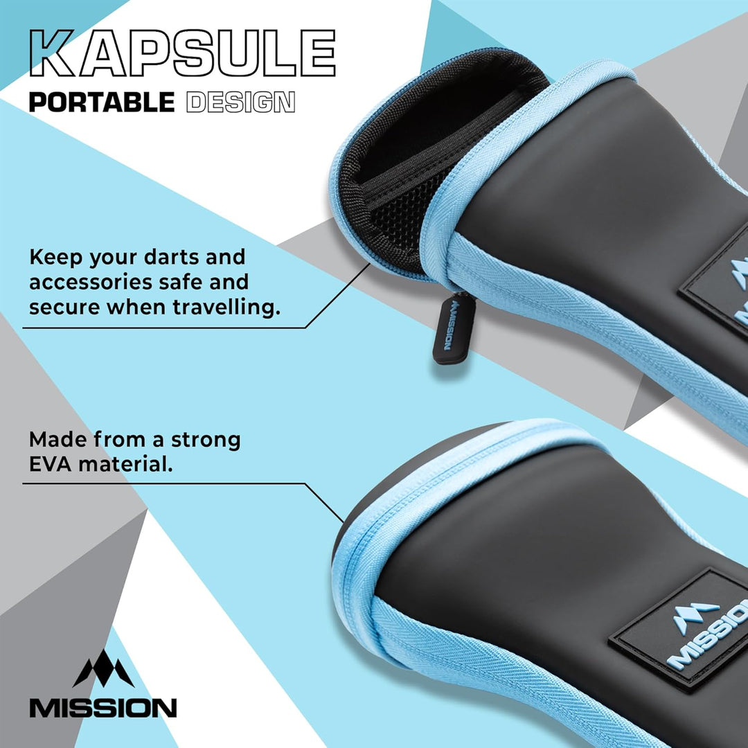 Mission | Kapsule | Eva Case | Schwarz & Blau | Darttasche/Aufbewahrungstasche