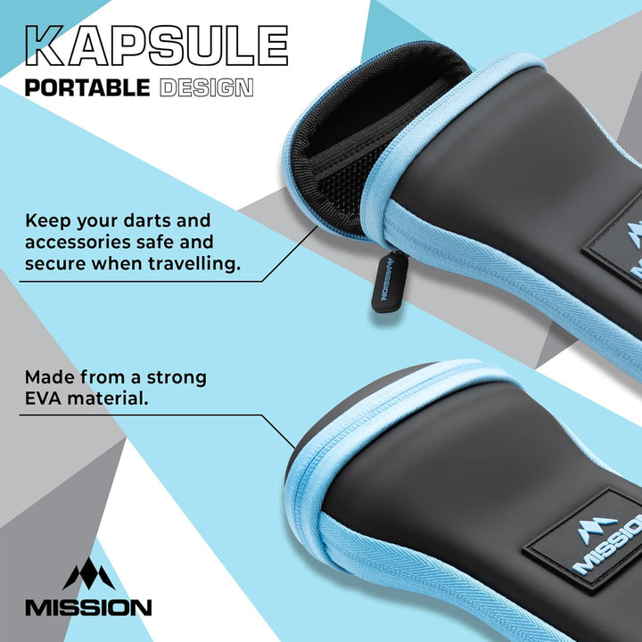 Mission | Kapsule | Eva Case | Schwarz & Blau | Darttasche/Aufbewahrungstasche