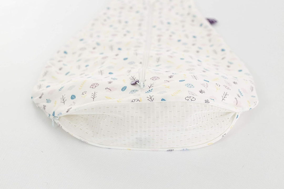 Träumeland S0200903 Sommerschlafsack LIEBMICH Baumwolle, Grösse 70 cm, Design 'Blumig': Ohne optisch