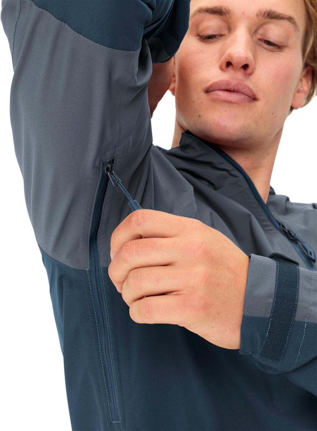 VAUDE Men's Moab Rain Jacket - Regenjacke Herren S heron, S heron