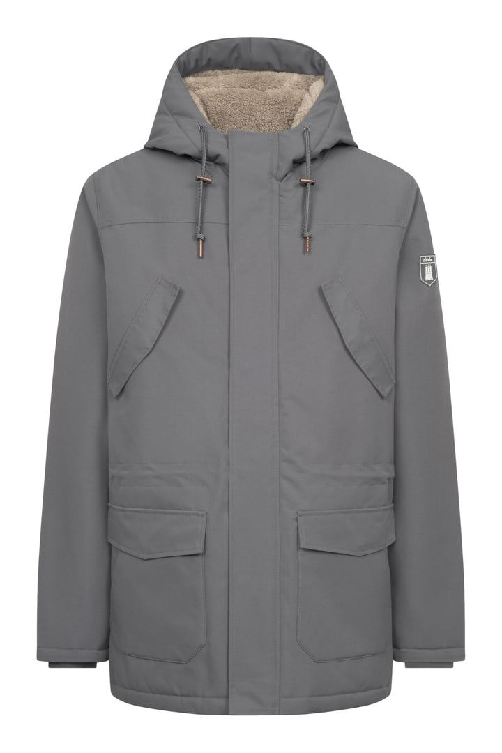 derbe Herren Regenjacke Winter Friese Festholm | Wintermantel | Parker | Hamburg M Lava Smoke, M Lav