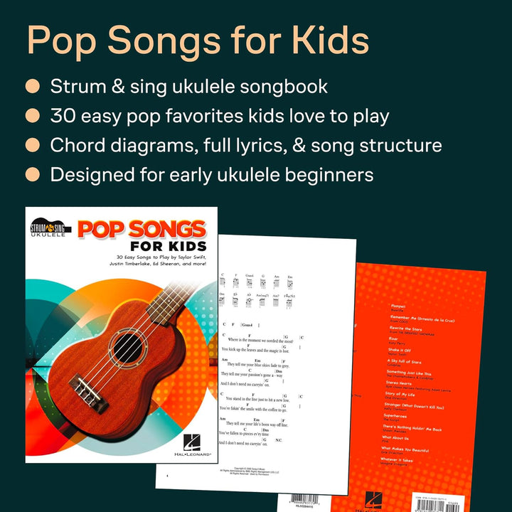 Pop Songs for Kids: Strum & Sing Ukulele Songbook, Taschenbuch