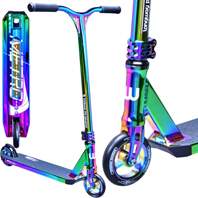 Longway Metro Stunt-Scooter Park Trick Tret Roller + F26 Sticker 2K19 H=79cm Rainbow, 2K19 H=79cm Ra