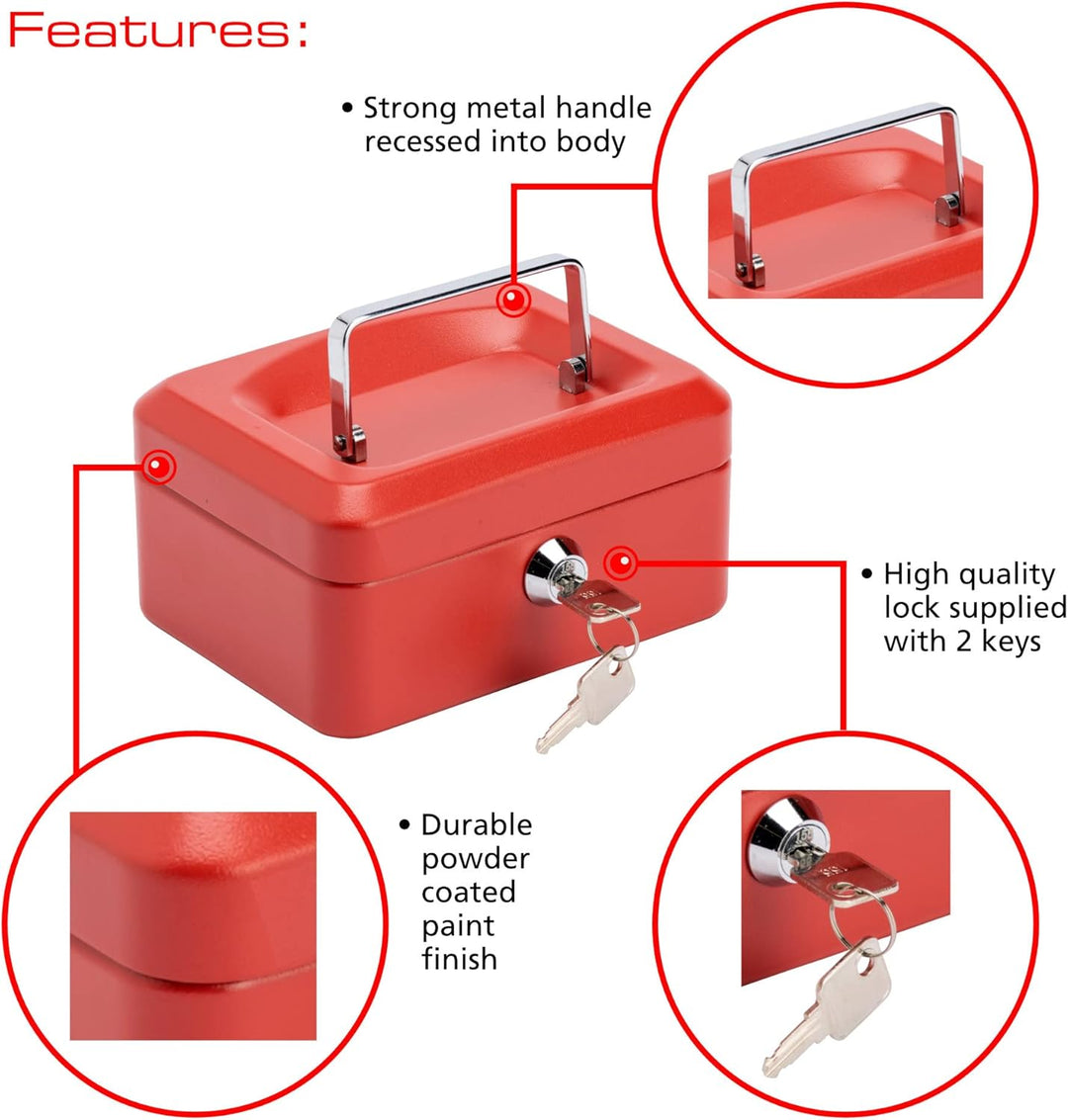 Sterling Locks Geldkassette 701973, blau, 701972 Rot, Rot