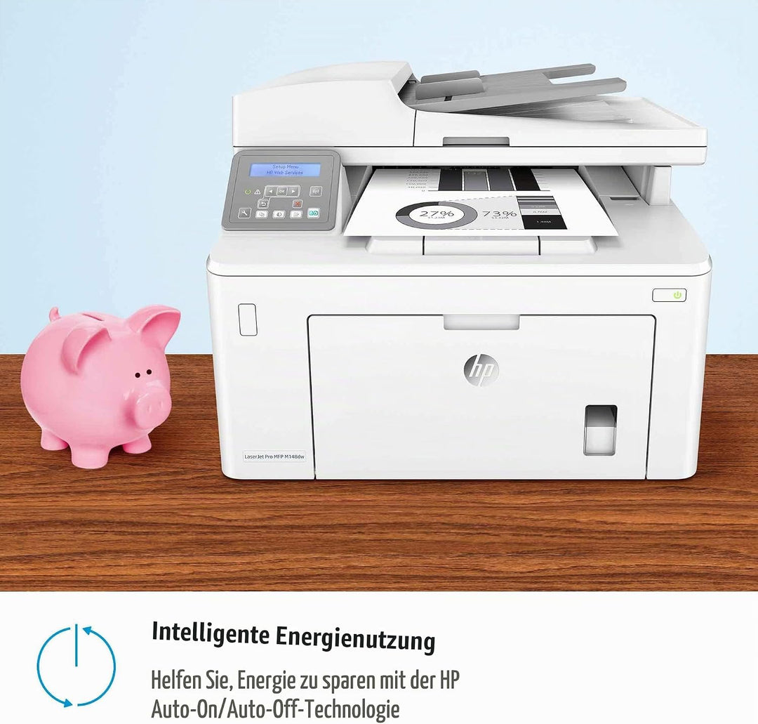 HP LaserJet Pro M148dw Laser Multifunktionsdrucker (Schwarzweiss Drucker, Scanner, Kopierer, WLAN, A