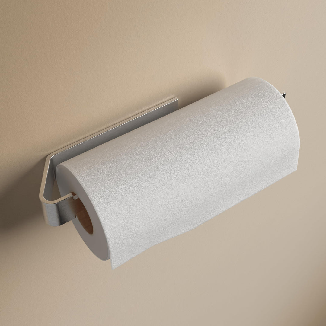 Designfabrik Hamburg Küchenrollenhalter ohne Bohren | Papierrollenhalter Wand | Rollenhalter selbstk