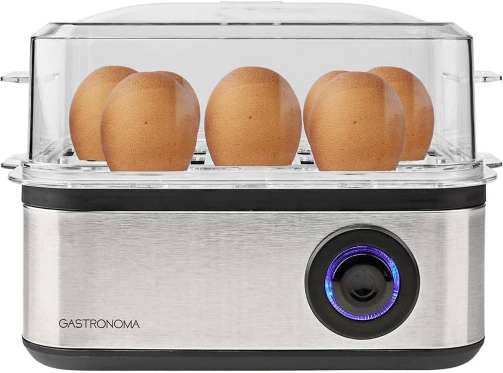Nedis - Eierkocher - 500 W - Kapazität für 8 Eier - Perfekt hart, Mittel oder weich gekocht - Eierko