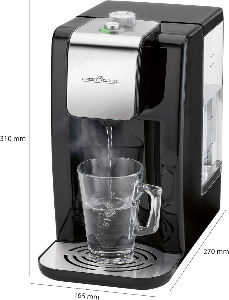 ProfiCook® Wasserspender | Highspeed Wasserkocher 100°C in ca. 3 Sekunden | 2,2 Liter Fassungsvermög