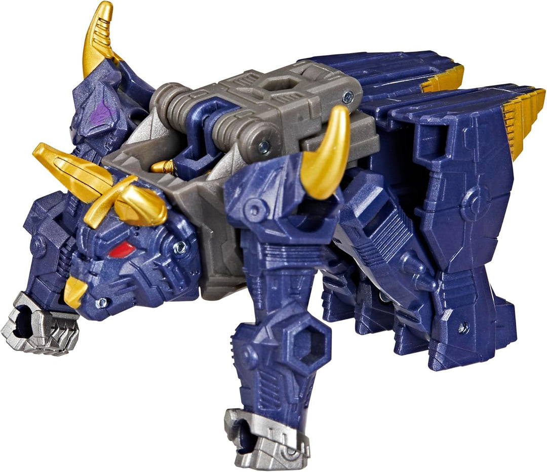 Transformers Cyberworld Cyber Changers Bull, 10 cm grosse Action-Figur mit 4 Schritten zur Verwandlu
