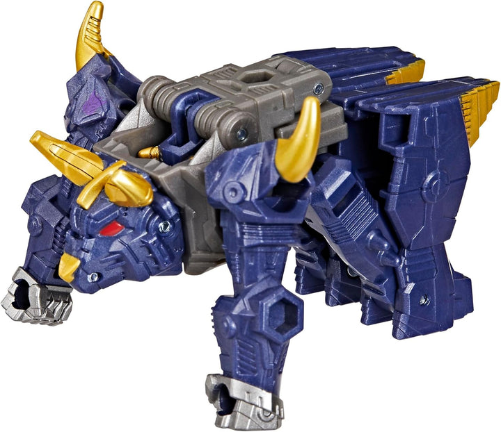 Transformers Cyberworld Cyber Changers Bull, 10 cm grosse Action-Figur mit 4 Schritten zur Verwandlu