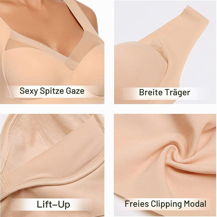 WOWENY Damen Komfort BHS Ohne Bügel Zero Feel Bralette für Frauen, Weich und Bequem T Shirt Schlaf B
