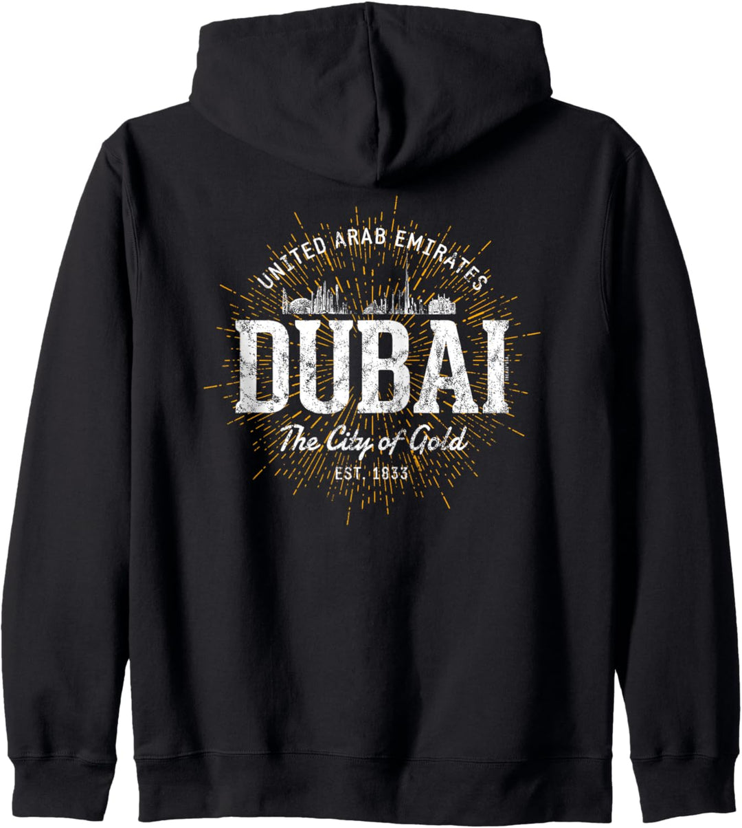 Dubai Vereinigte Arabische Emirate Vintage Style Retro Dubai Kapuzenjacke
