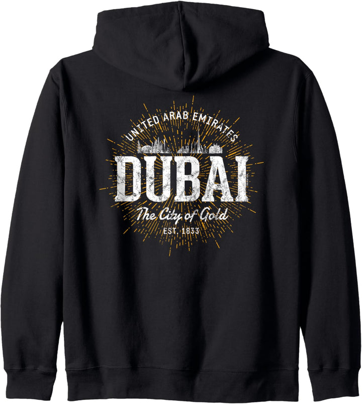 Dubai Vereinigte Arabische Emirate Vintage Style Retro Dubai Kapuzenjacke