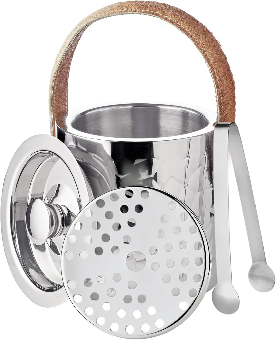 EDZARD Eiseimer Capri (H 17 cm, Ø 15 cm), hochglanzpoliert, gehämmert