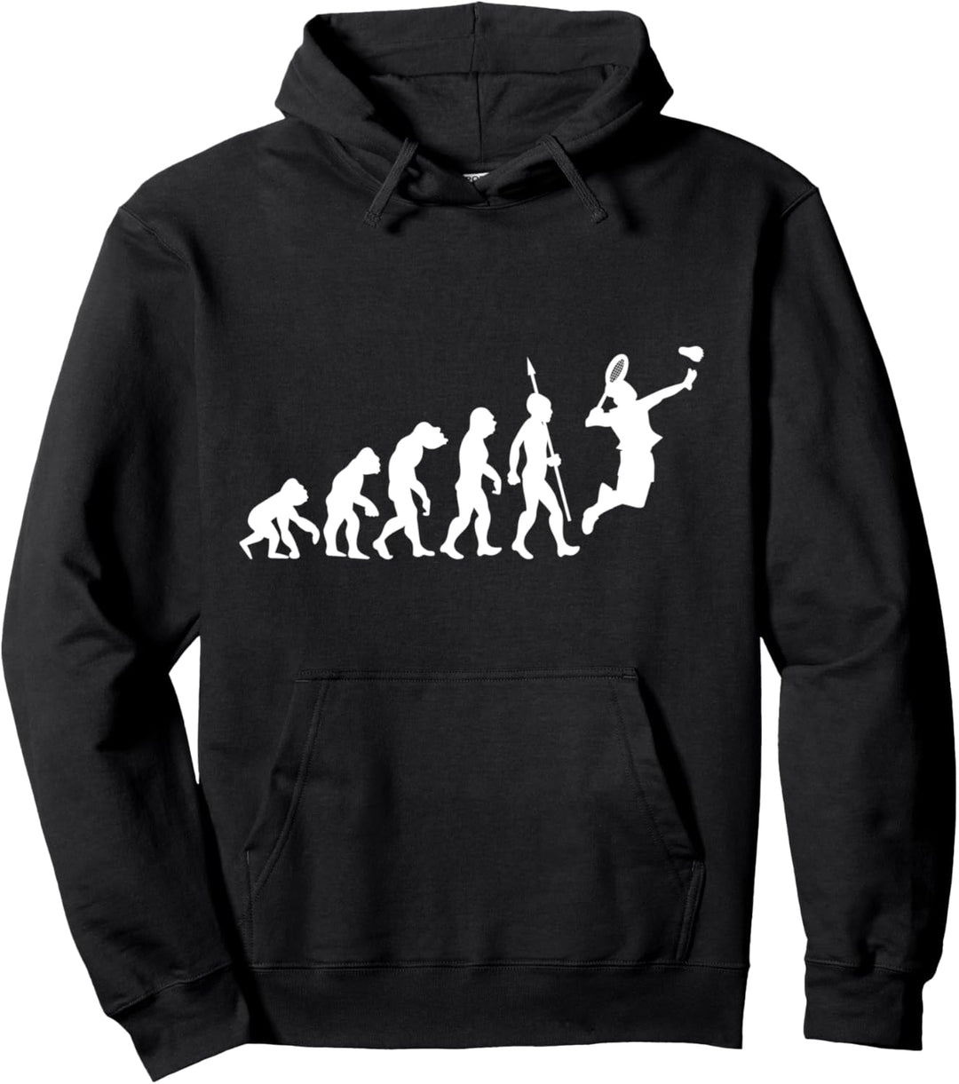 Badminton Evolution Federball Fun Sport Spieler Mannschaft Pullover Hoodie