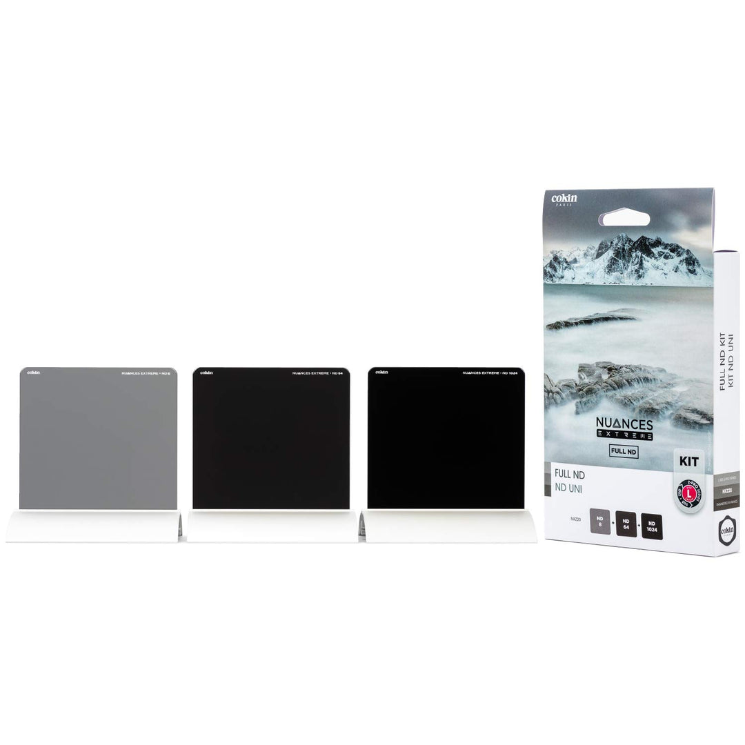 COKIN NUANCES Extreme Full ND-Set ND8 + ND64 + ND1024 neutralgrau - widerstandsfähiges Mineralglas -