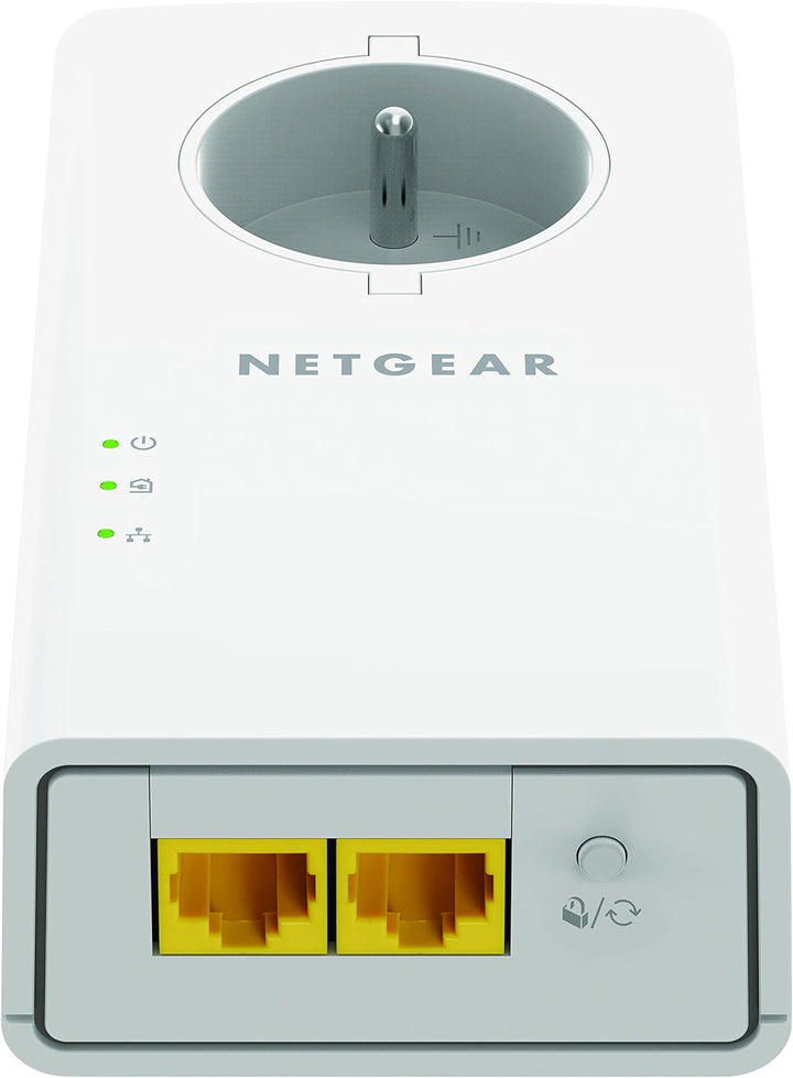 Netgear PLP2000 Powerline (nur für Frankreich, französischer Stecker, mit integrierter Steckdose) CP