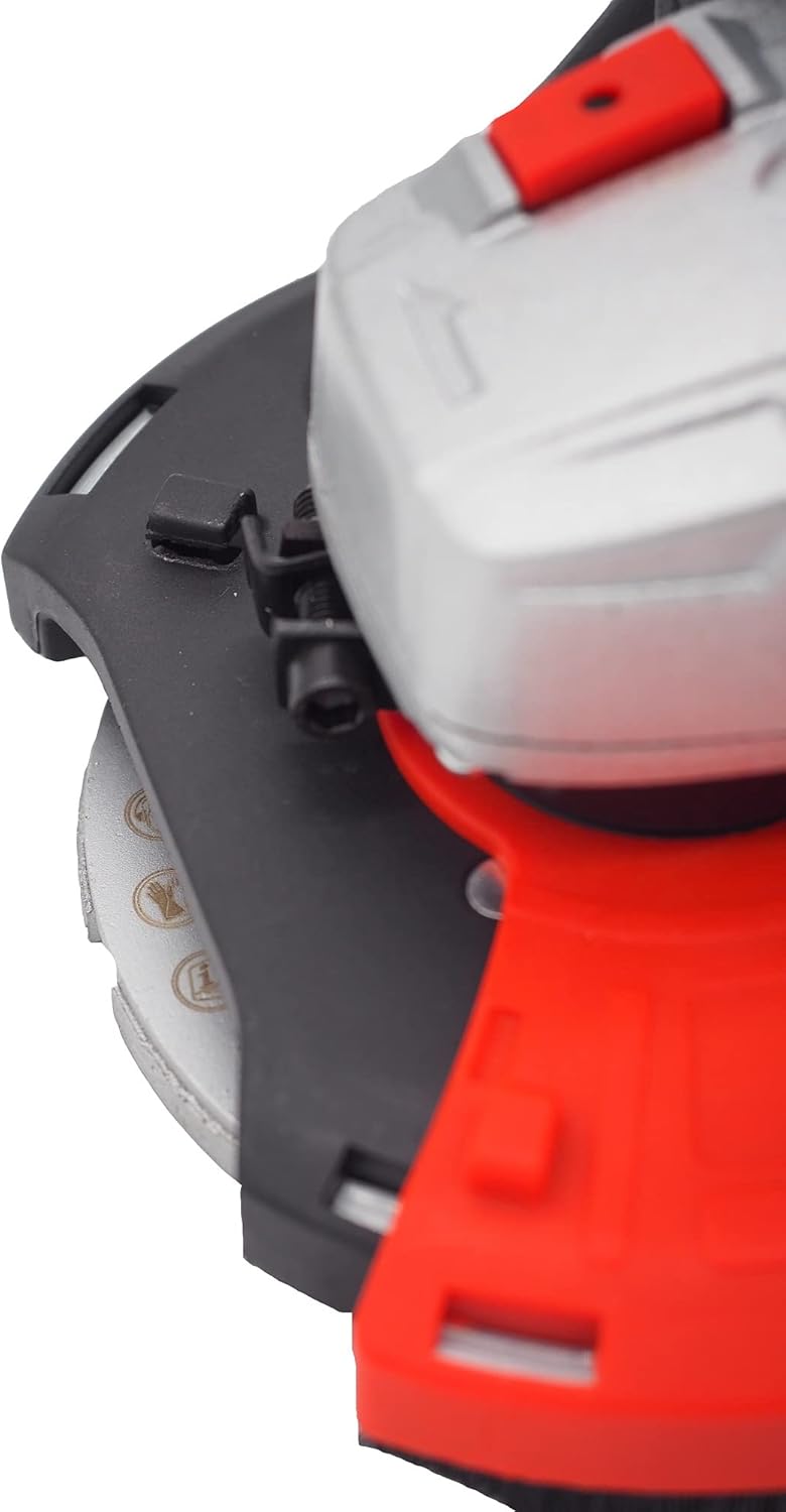 Betonschleifer 125 mm Sanierungsfräse Betonfräse 1.400W mit Drehzahlregelung und Absaughaube, Set mi