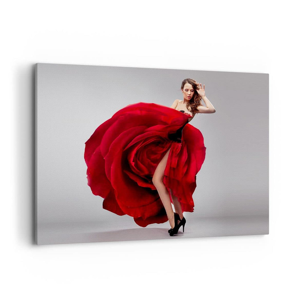 Bilder auf Leinwand 100x70cm Leinwandbild Karneval Kleidung Kultur Tänzerin Gross Wanddeko Bild Schl