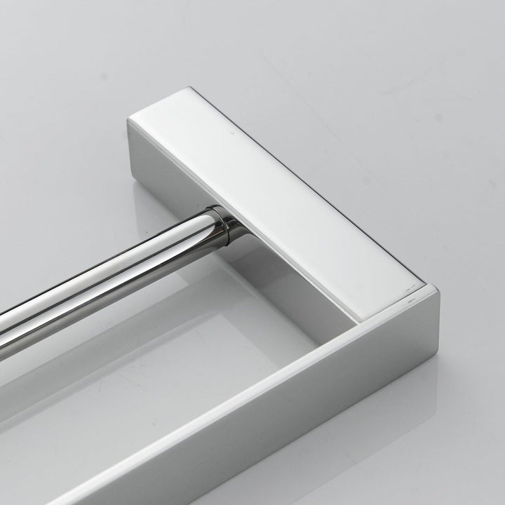 Beelee Badezimmer Toilette Doppelte 40cm Handtuchstange Wandhalterung, Edelstahl - Edelstahl, Polier