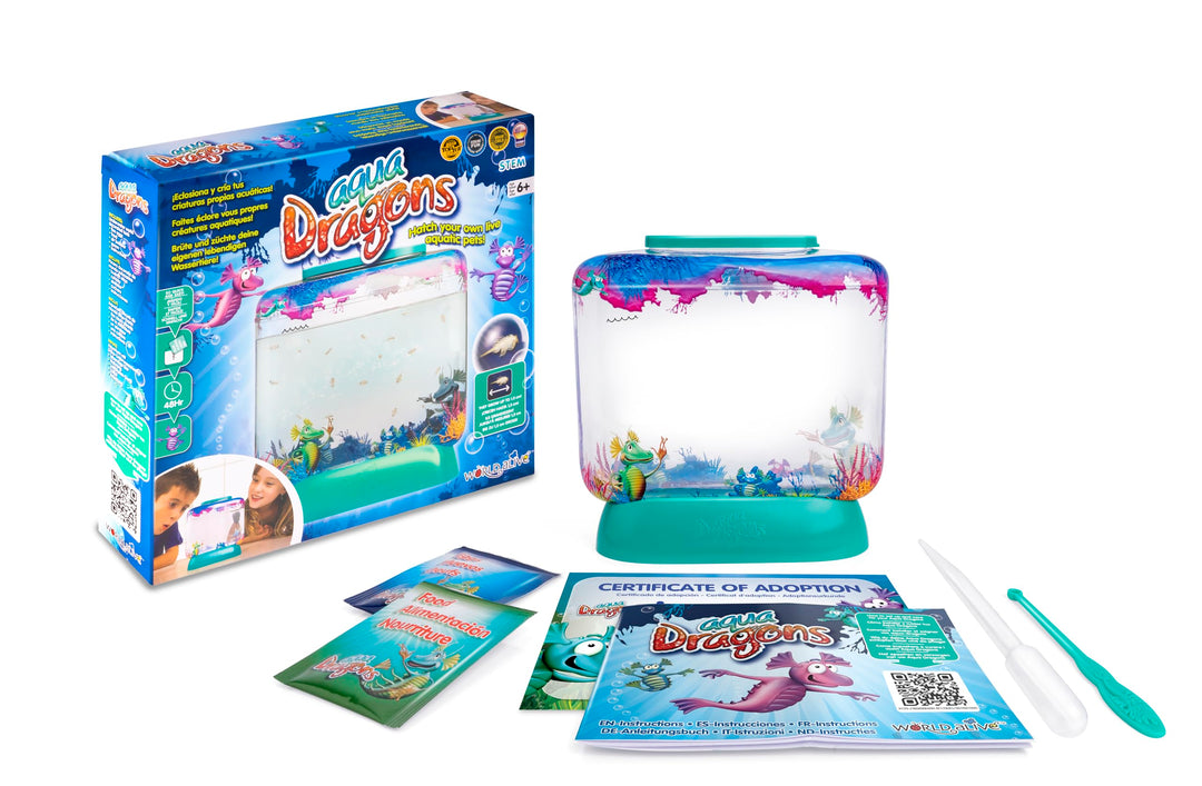 Aqua Dragons | Underwater World Discovery Kit | Educational STEM Toy, Aquarium Set, Grow an Easy Pet