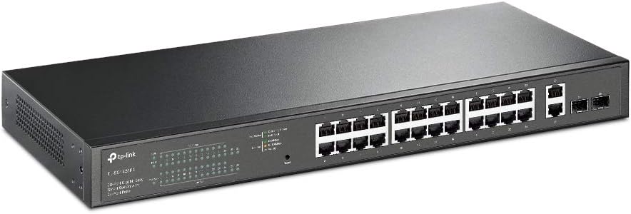 TP-Link TL-SG1428PE 28-Port Gigabit Easy Smart Switch mit 24 PoE+ Ports(2SFP Slots, 250 Watt, geschi