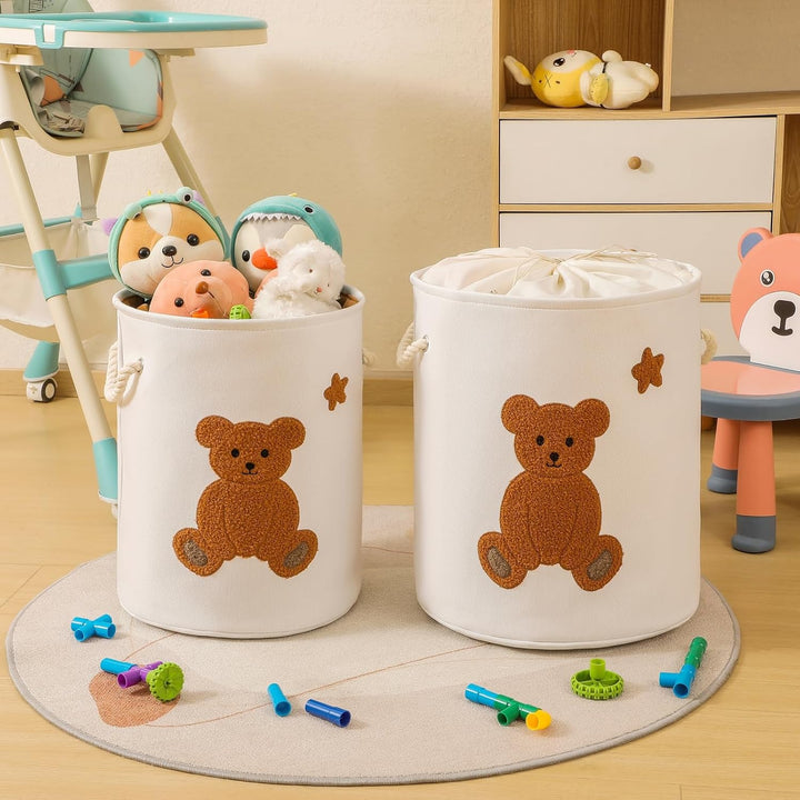 Kinder-Wäschekorb, Baby-Wäschesammler, Baby-Wäschekorb, Aufbewahrungskörbe für Kuscheltiere und Spie