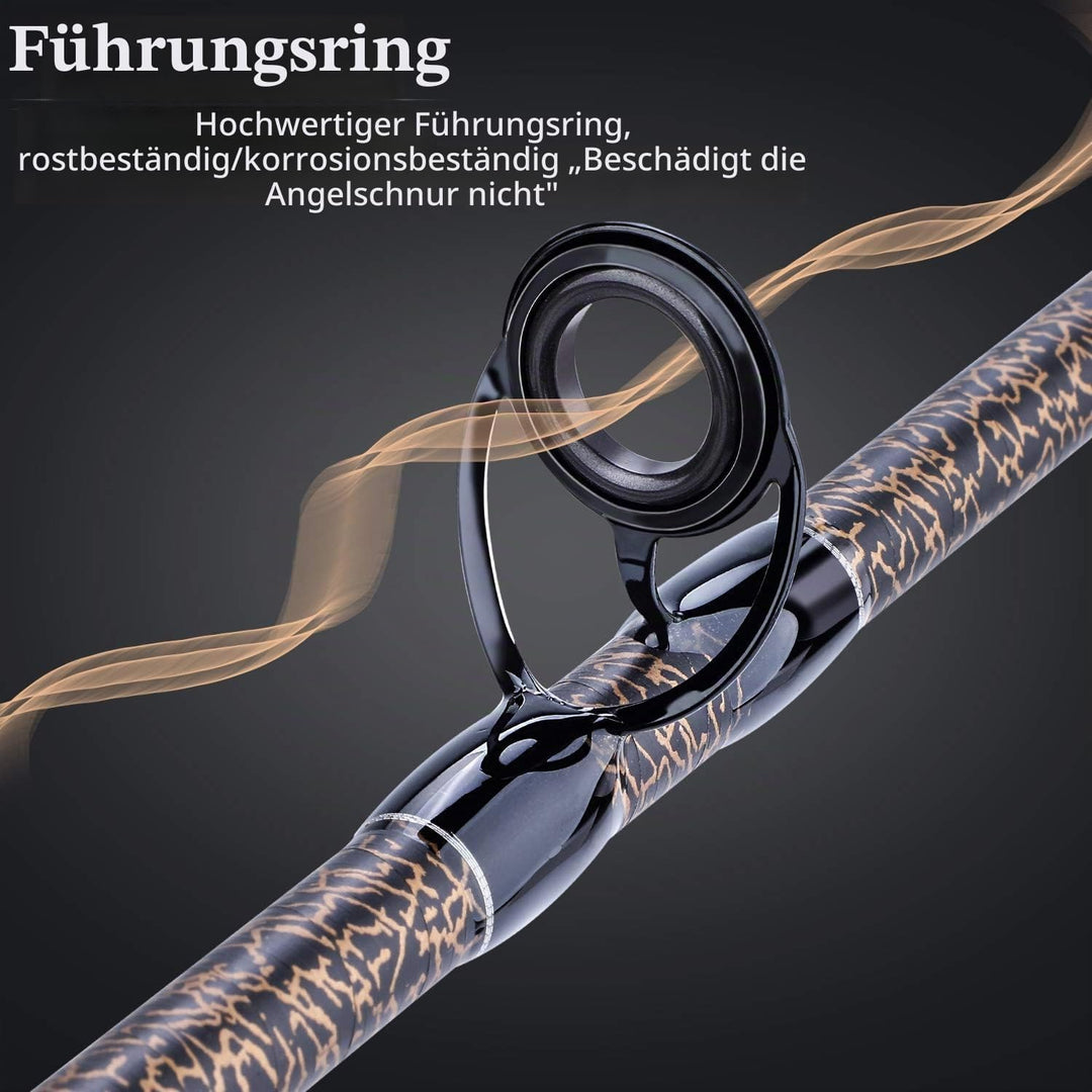 Sougayilang Karpfen Angelrute, Porable High Carbon 4 Pc Rohlinge Karpfen Angelrute für Reisen Süsswa