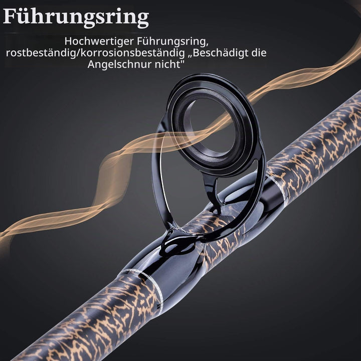 Sougayilang Karpfen Angelrute, Porable High Carbon 4 Pc Rohlinge Karpfen Angelrute für Reisen Süsswa