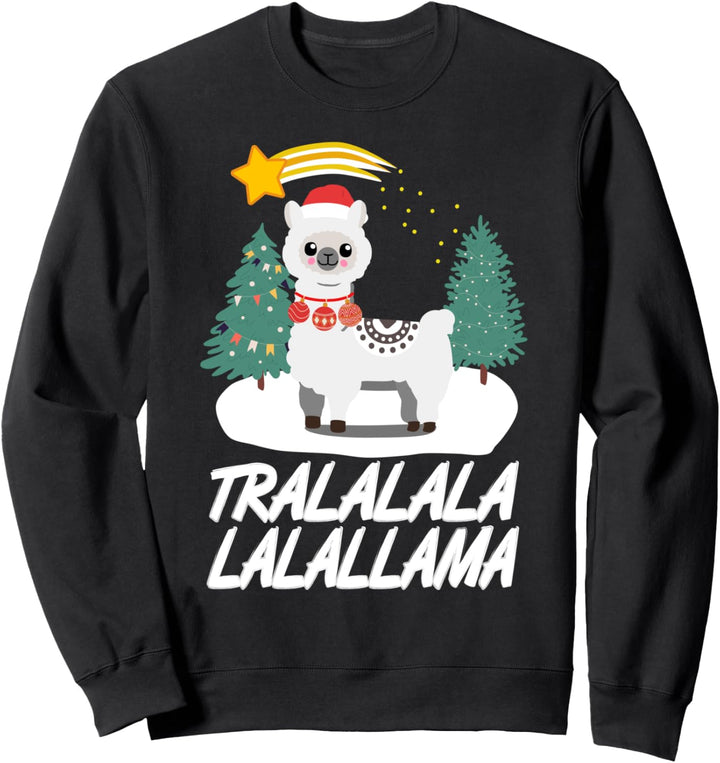 Tra La La LLama Weihnachts pyjama Schlafanzug Sweatshirt