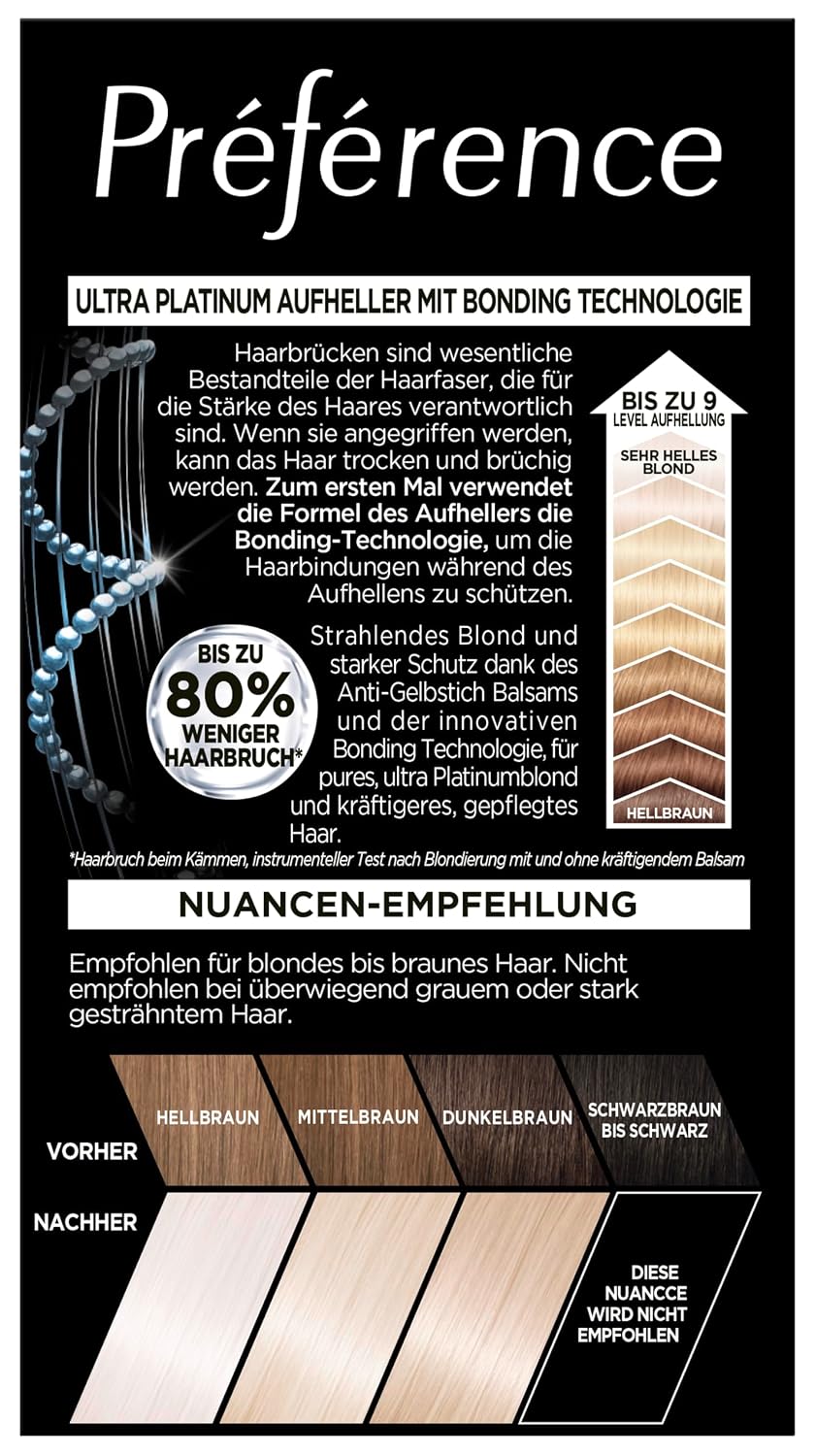 L'Oréal Paris Extrem Aufheller für platin-blondes Haar, Mit Anti-Gelbstich und Anti-Haarbruch Techno