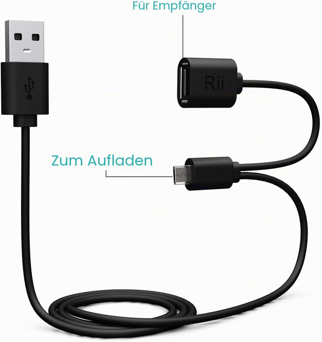 Rii Mini i8+ Wireless (Spanisch QWERTY) - Mini Tastatur mit Touchpad