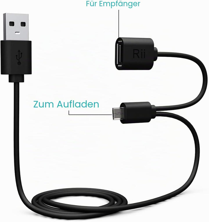 Rii Mini i8+ Wireless (Spanisch QWERTY) - Mini Tastatur mit Touchpad