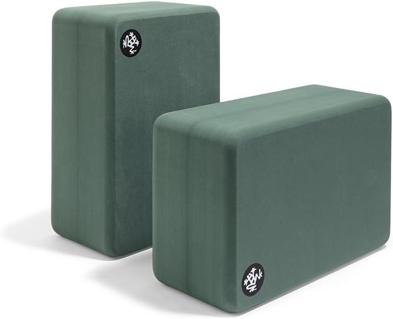 Manduka Foam Yoga Block - Recycled EVA Foam Block with Ergonomic Support, Yoga Equipment, Home Gym A