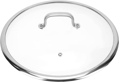 BESTonZON Topfdeckel Pfanne Deckel Edelstahl Bratpfanne Deckel Hitzebeständig Hot Pot Deckel Univers