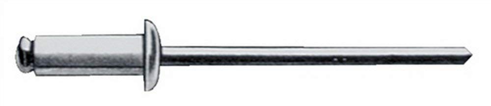 Gesipa Blindniete Alu/Stahl 6 x 16 Flachrundkopf mm, 250 Stück, (1433507) Blindniettechnik, Grau