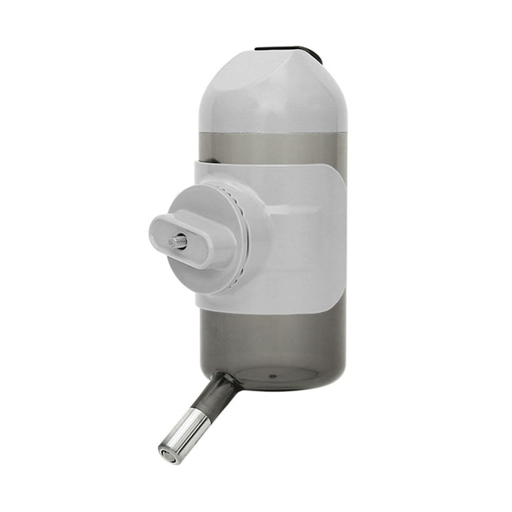 Hunde Trinkflasche [Grau, 500ml] Haustier Wasserspender Auslaufsichere Hund Katzen Kaninchen Käfig W