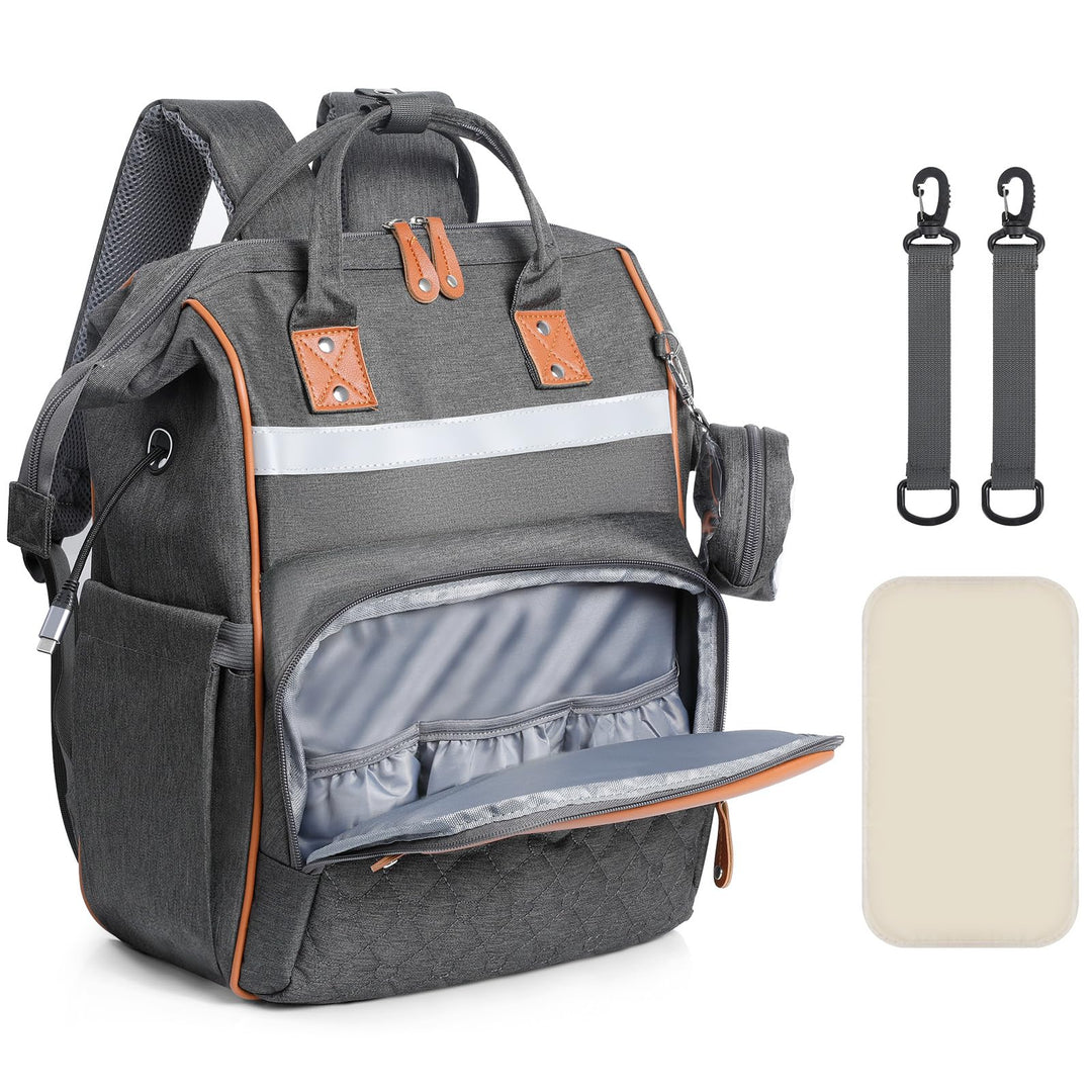 Romon Wickeltasche, Baby Wickelrucksack Lässige Rucksack Wickeltaschen Grosse Wickelrucksäcke Mommy